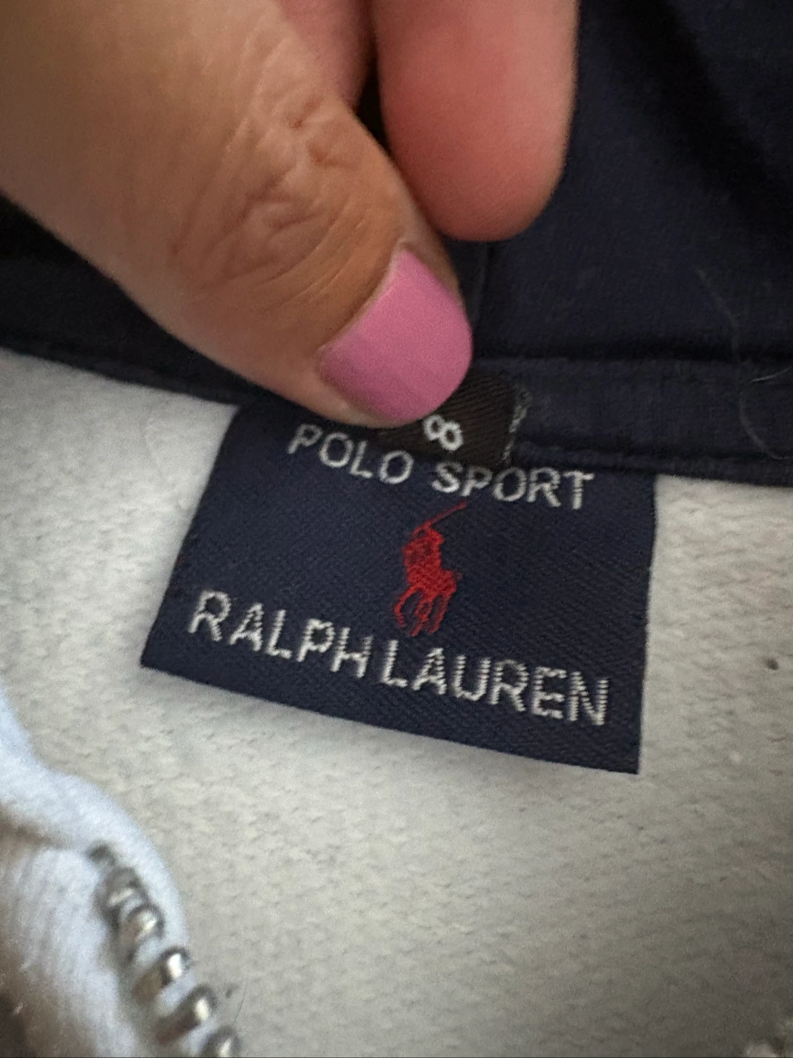 Herenjas met capuchon voor jongens van 8 jaar, wit, Polo Sport – photo 7